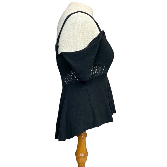 Free People ‘In Love’ Convertible Peplum Top in Black Size XS - Picture 7 of 15